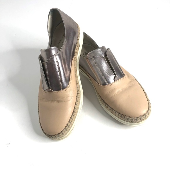 Tod’s Two Tone Metallic Slip On Shoes 35 US 5 - Picture 1 of 8